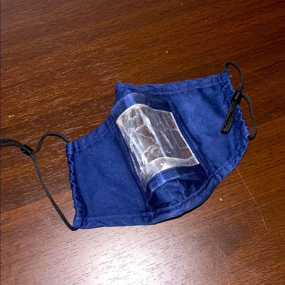 Clear Face Mask, Great for Teaching! Good Used Condition!